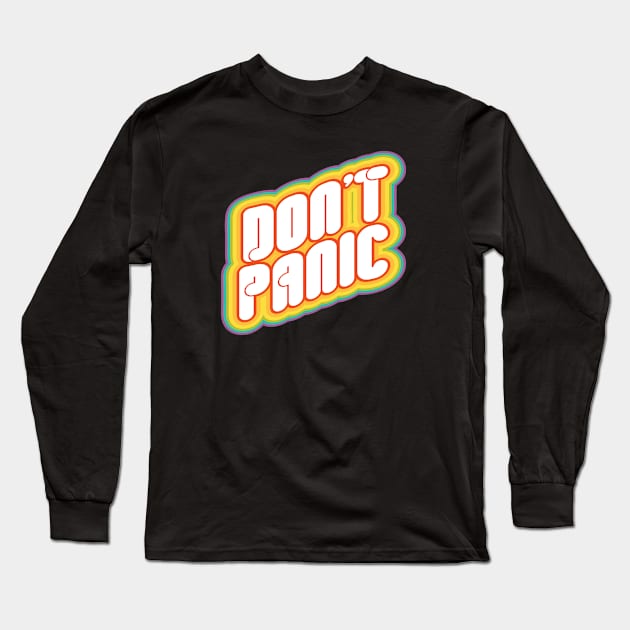 Don't Panic Long Sleeve T-Shirt by Perpetual Brunch